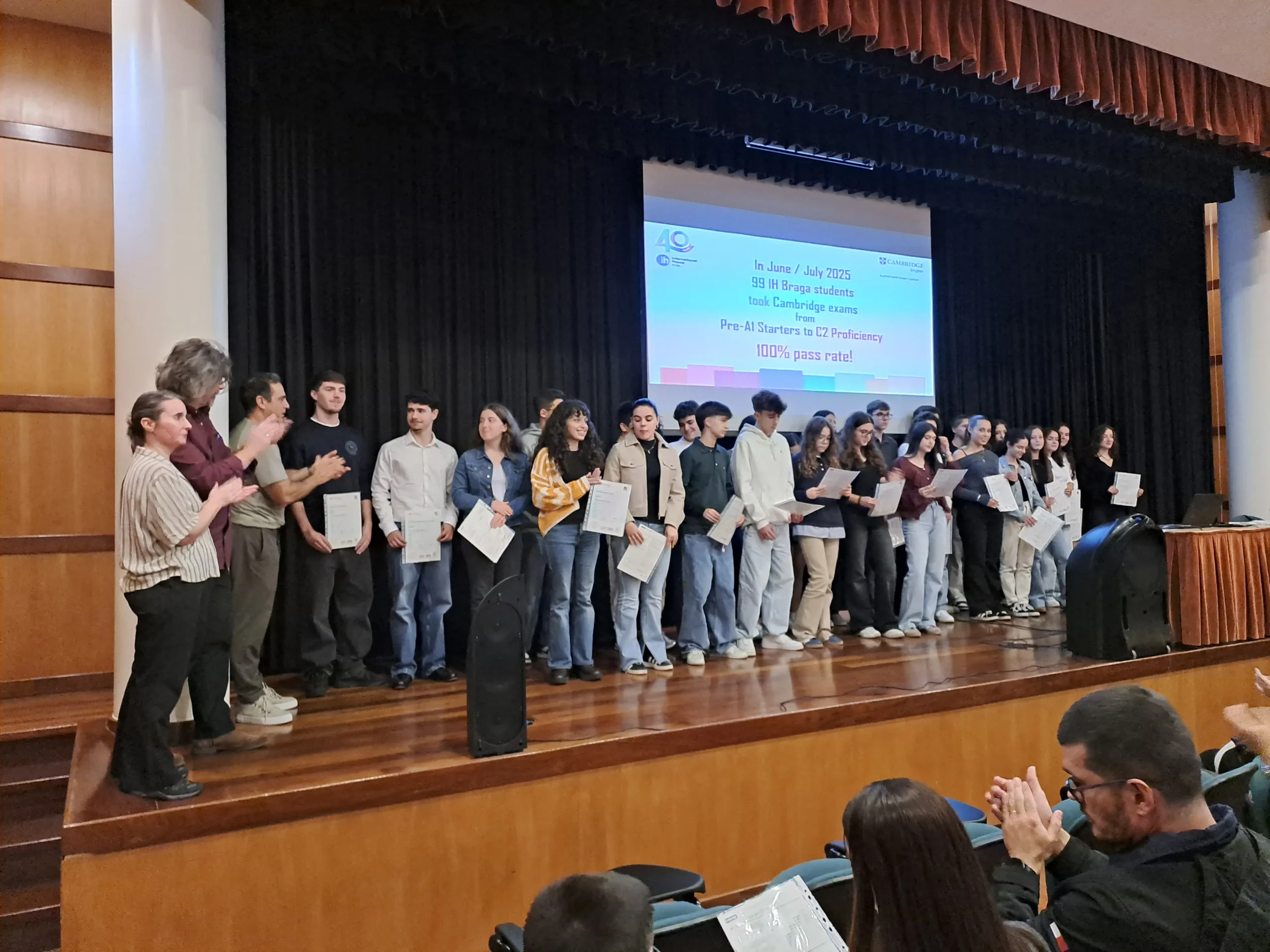 International House Braga celebra 100% de sucesso dos alunos nos exames de Cambridge 